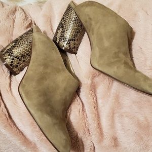 Nine West Snakeskin Block Heel